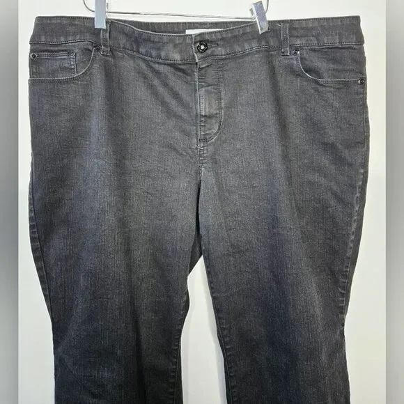 Women's Black Chico's Platinum Jeans Chico's Size 4 (Same as US Women's Size 20) - Picture 2 of 7